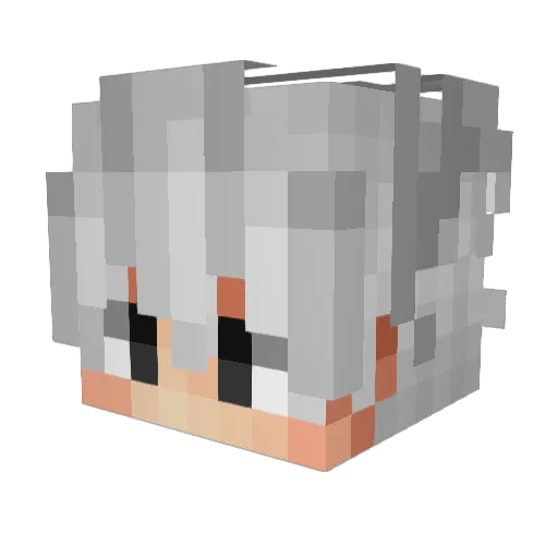 Bazik_132 Minecraft avatar head, 3D render