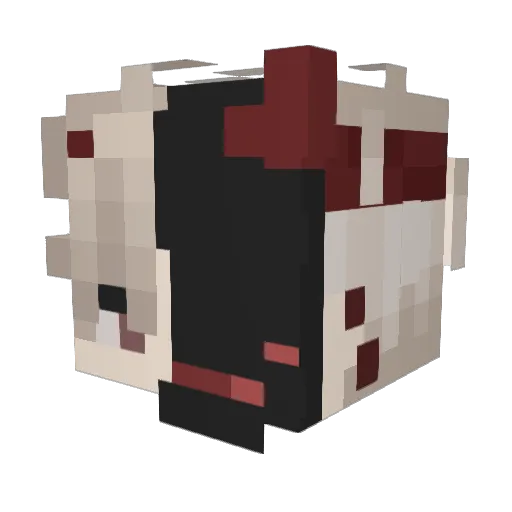 BazingaZooka Minecraft avatar head, 3D render