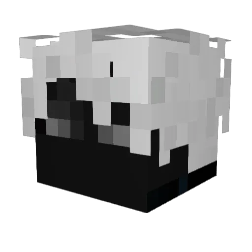 Bazingahh Minecraft avatar head, 3D render