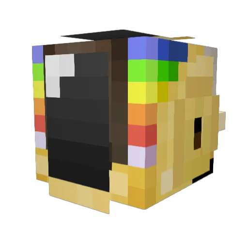 Bazorkus Minecraft avatar head, 3D render