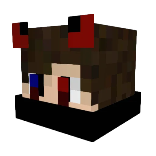 Bazsa009 Minecraft avatar head, 3D render