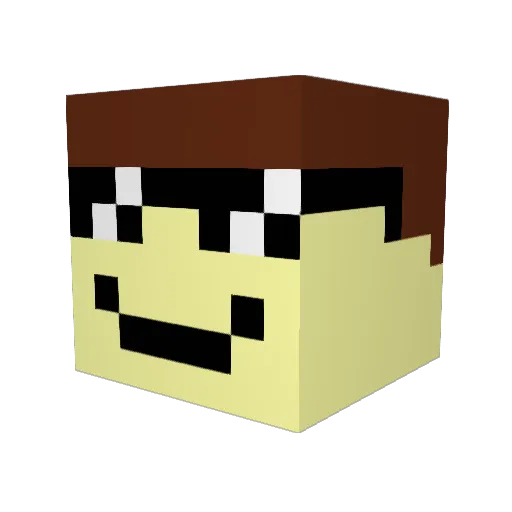 Bazsi7886 Minecraft avatar head, 3D render