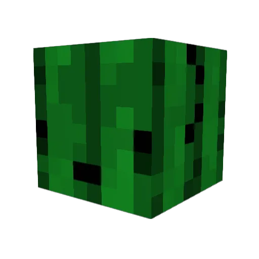 Bazt Minecraft avatar head, 3D render