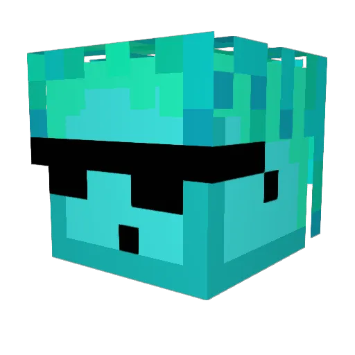 Bazzy0 Minecraft avatar head, 3D render