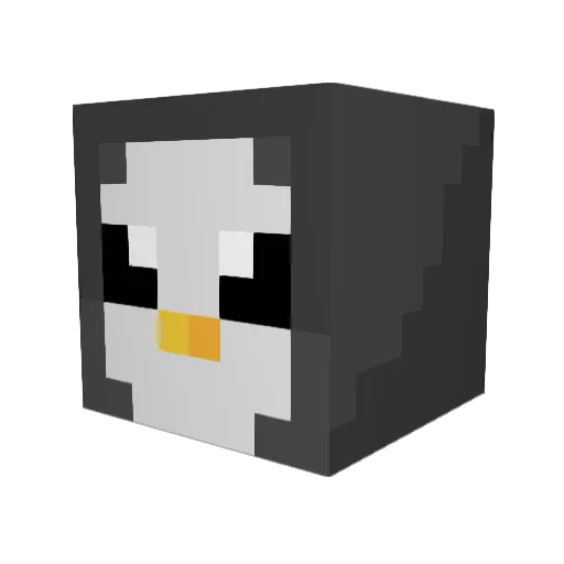 BbakJoo Minecraft avatar head, 3D render
