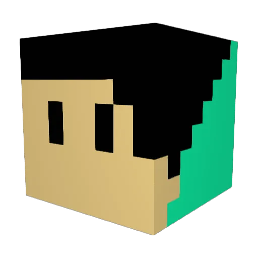 Bbalee Minecraft avatar head, 3D render