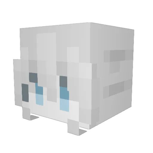 Bballko Minecraft avatar head, 3D render