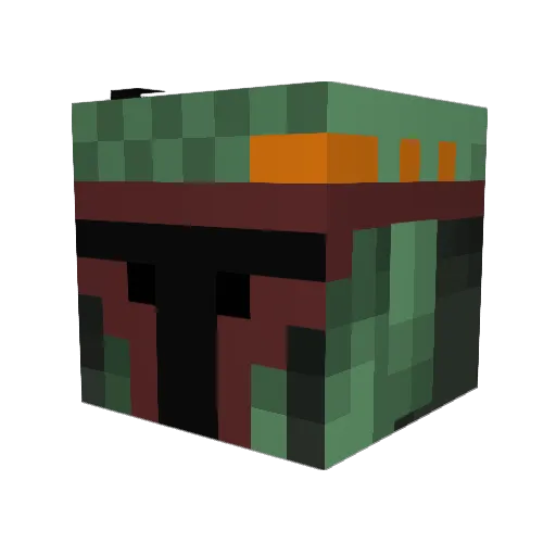 Bballrf Minecraft avatar head, 3D render