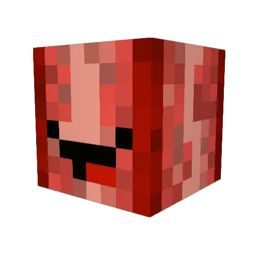 BbartokK Minecraft avatar head, 3D render