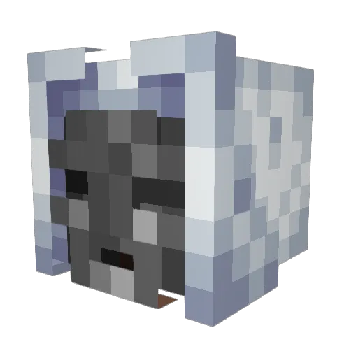 Bbaskas Minecraft avatar head, 3D render