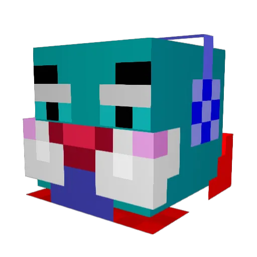 Bbdacocoant Minecraft avatar head, 3D render