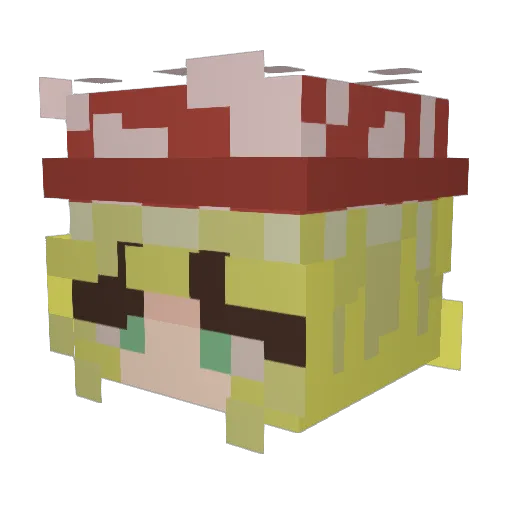 BbeaksS Minecraft avatar head, 3D render