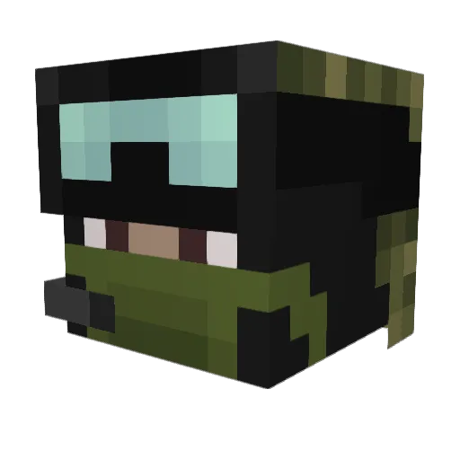 Bbeau127 Minecraft avatar head, 3D render
