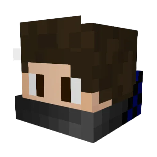 Bbgun25 Minecraft avatar head, 3D render