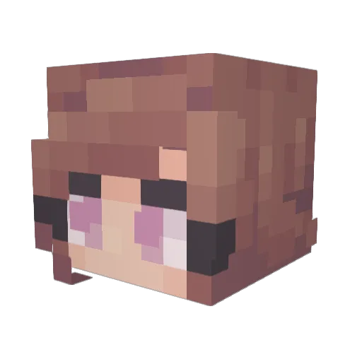 Bbkinzzz Minecraft avatar head, 3D render