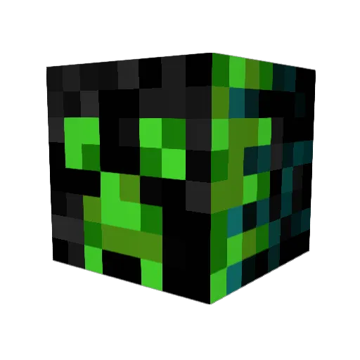Bbladee Minecraft avatar head, 3D render