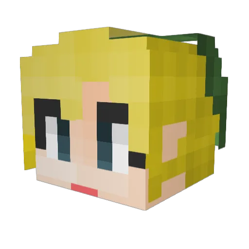 Bbox1 Minecraft avatar head, 3D render