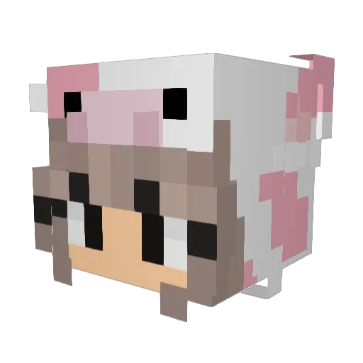 Bbramborek Minecraft avatar head, 3D render