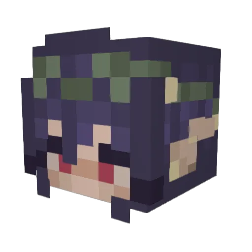 Bbskiz Minecraft avatar head, 3D render
