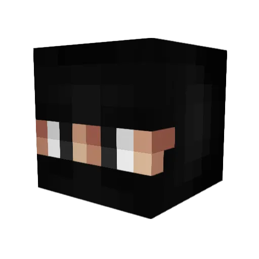 Bbuhha Minecraft avatar head, 3D render