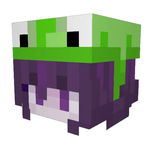 BbyCooks Minecraft avatar head, 3D render