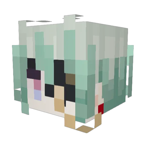 BcaiDDJ Minecraft avatar head, 3D render