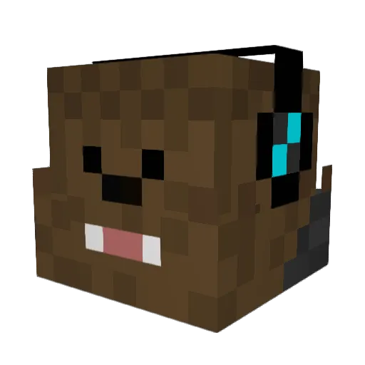 Bcbbb1 Minecraft avatar head, 3D render