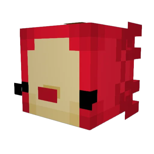 BccBco Minecraft avatar head, 3D render