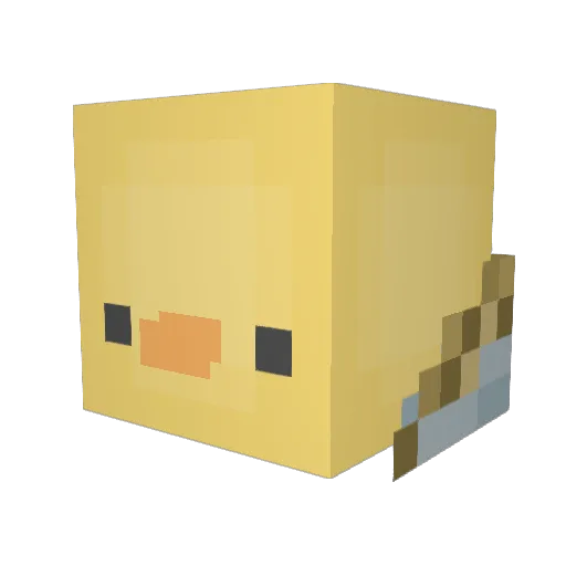 Bcotrain Minecraft avatar head, 3D render