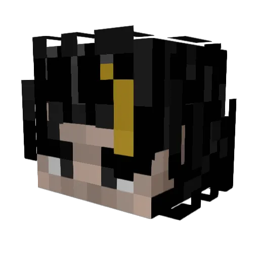 Bcxson Minecraft avatar head, 3D render