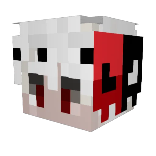 Bcyx25 Minecraft avatar head, 3D render