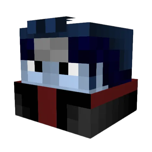 Bdkolo Minecraft avatar head, 3D render