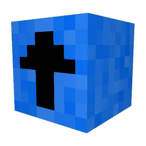Bdlt Minecraft avatar head, 3D render