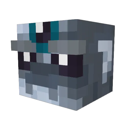 Bdog Minecraft avatar head, 3D render