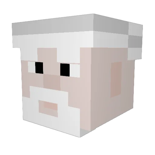Bdogfordays Minecraft avatar head, 3D render