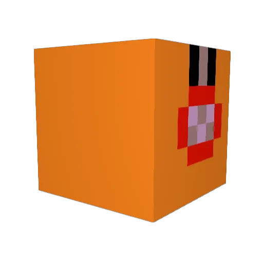 BdogzZ Minecraft avatar head, 3D render