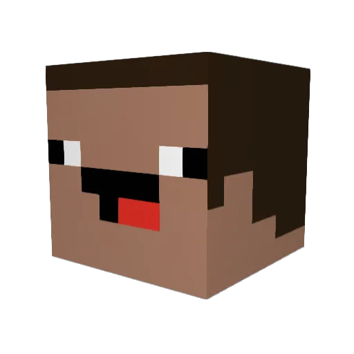 Bdu5 Minecraft avatar head, 3D render