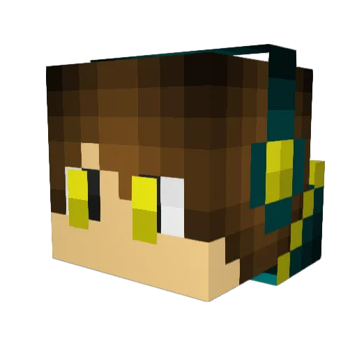 Bdw2003 Minecraft avatar head, 3D render