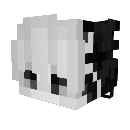 Be46 Minecraft avatar head, 3D render