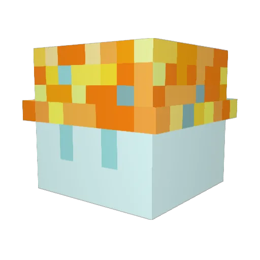 Be4klava Minecraft avatar head, 3D render
