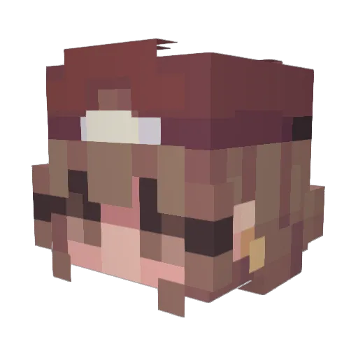 BeBe_Emma Minecraft avatar head, 3D render