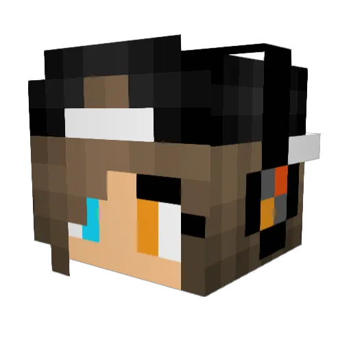 BeDrogon Minecraft avatar head, 3D render