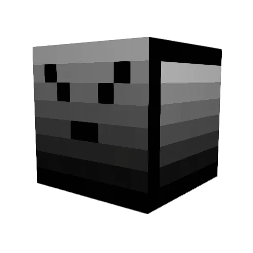 BeDzaha Minecraft avatar head, 3D render