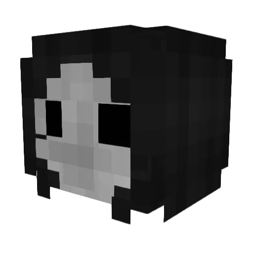 BeHooo Minecraft avatar head, 3D render