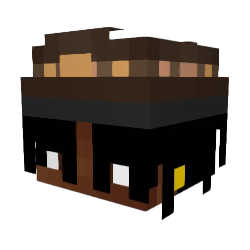 BeJasiri Minecraft avatar head, 3D render