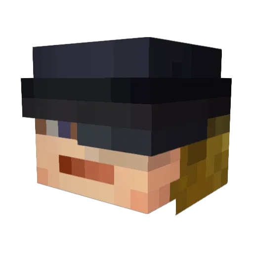 BeLa8028 Minecraft avatar head, 3D render