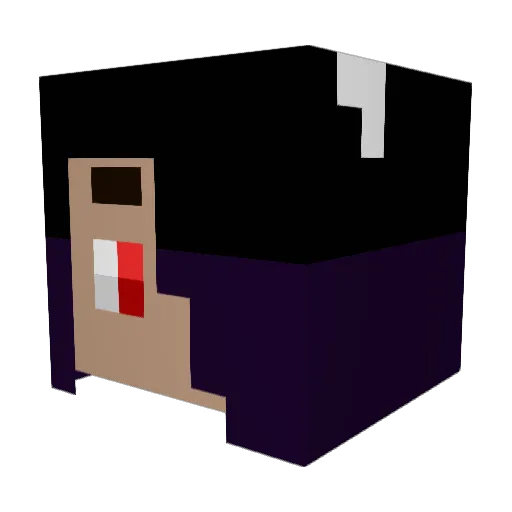 BeMyBarghest Minecraft avatar head, 3D render