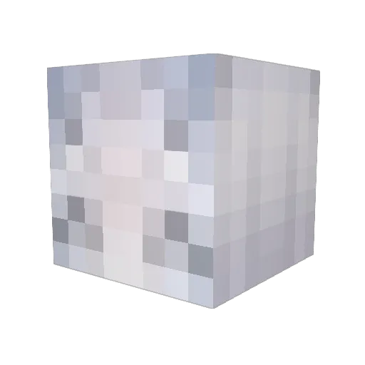 BeMyBruh Minecraft avatar head, 3D render