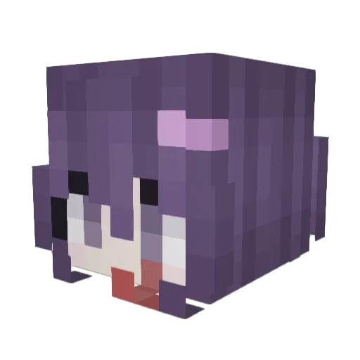 BeRbReAdEd Minecraft avatar head, 3D render