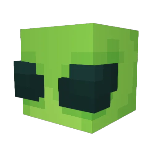 BeRcMC Minecraft avatar head, 3D render